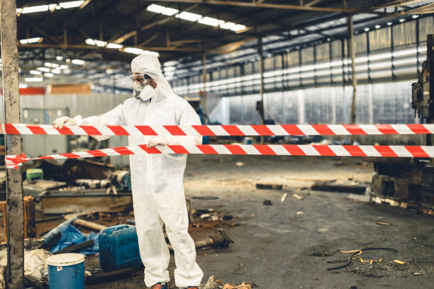 Professional Trauma Scene Cleanup technician working in Arlington, SD